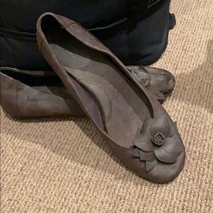 Brown comfortable flats